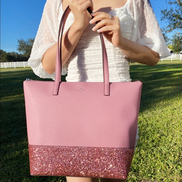 ✨NWT Kate Spade Tote & Wallet SET Glitter - Picture 10 of 14